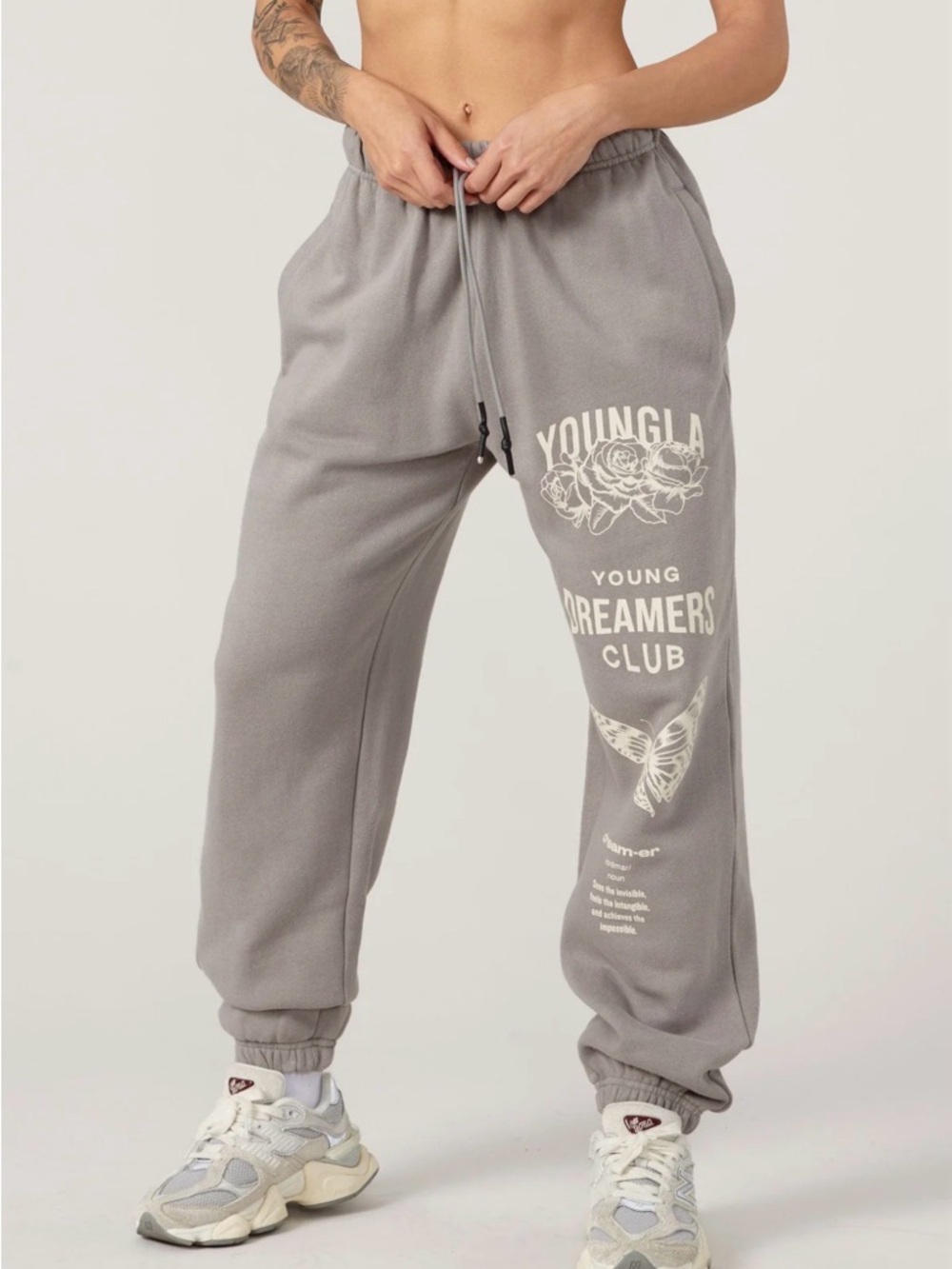YoungLA W211 DREAMERS JOGGERS Stone Grey M